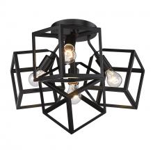  2086-4SF BLK - Cassio BLK 4 Light Semi-Flush in Matte Black